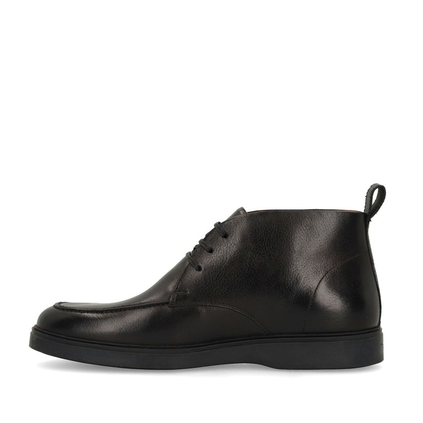 Zwarte leren veterschoenen