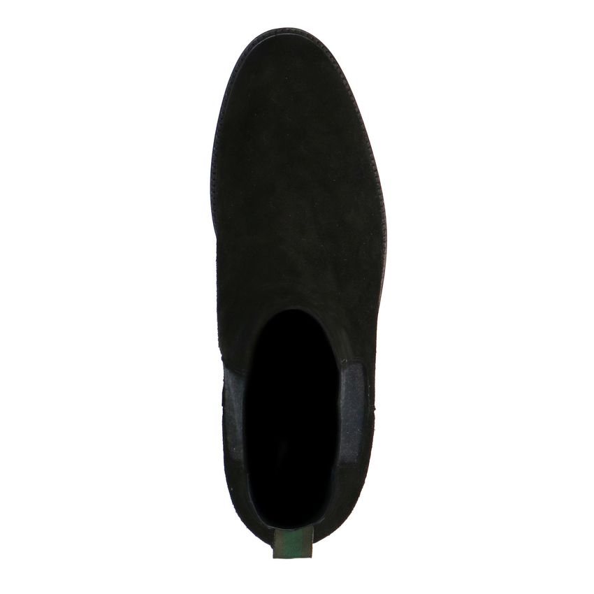 Zwarte suède chelsea boots