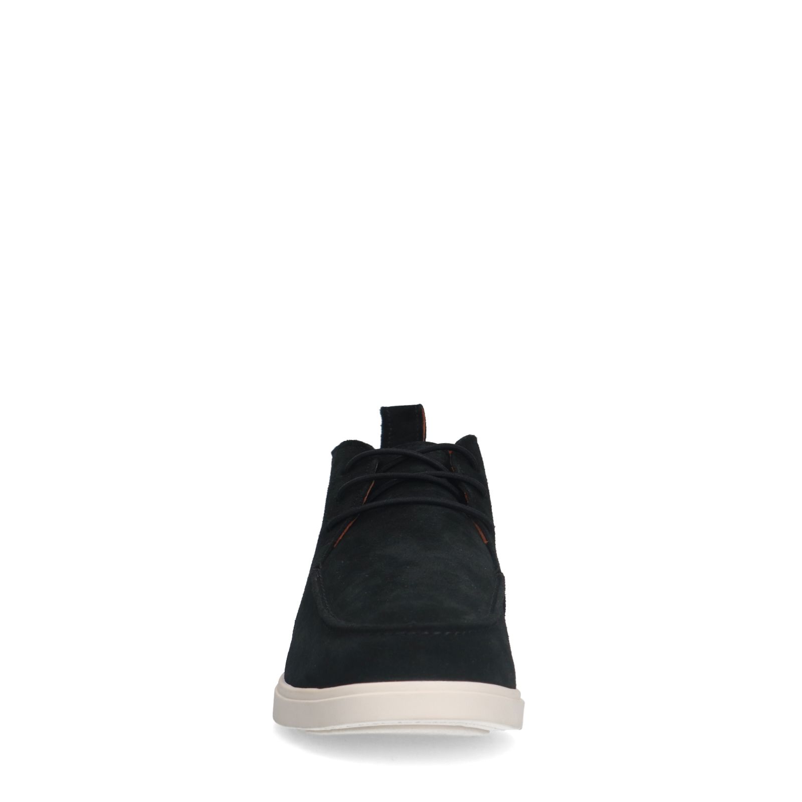 Schwarze Schnürboots aus Veloursleder