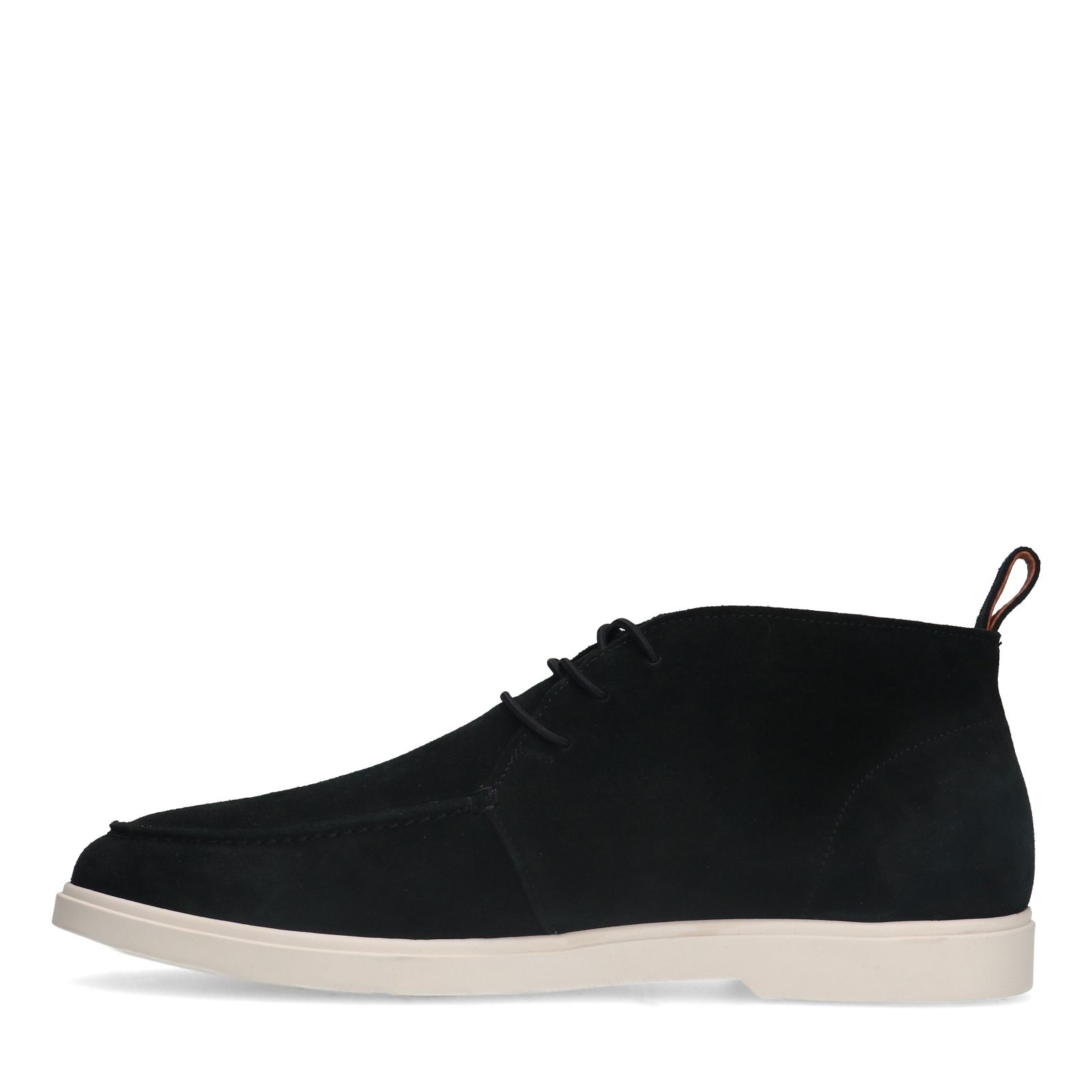 Schwarze Schnürboots aus Veloursleder