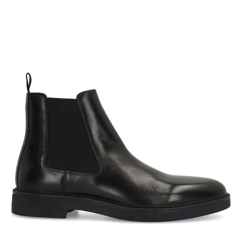 Schwarze Chelsea Boots aus Leder