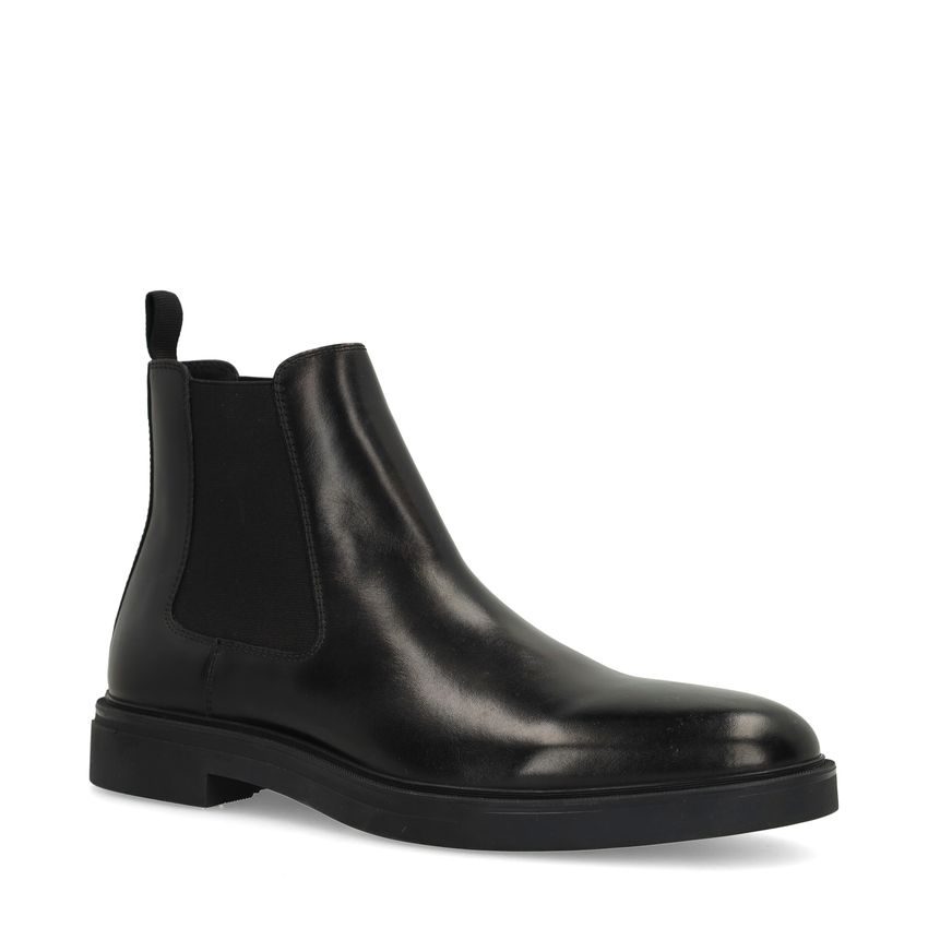 Schwarze Chelsea Boots aus Leder