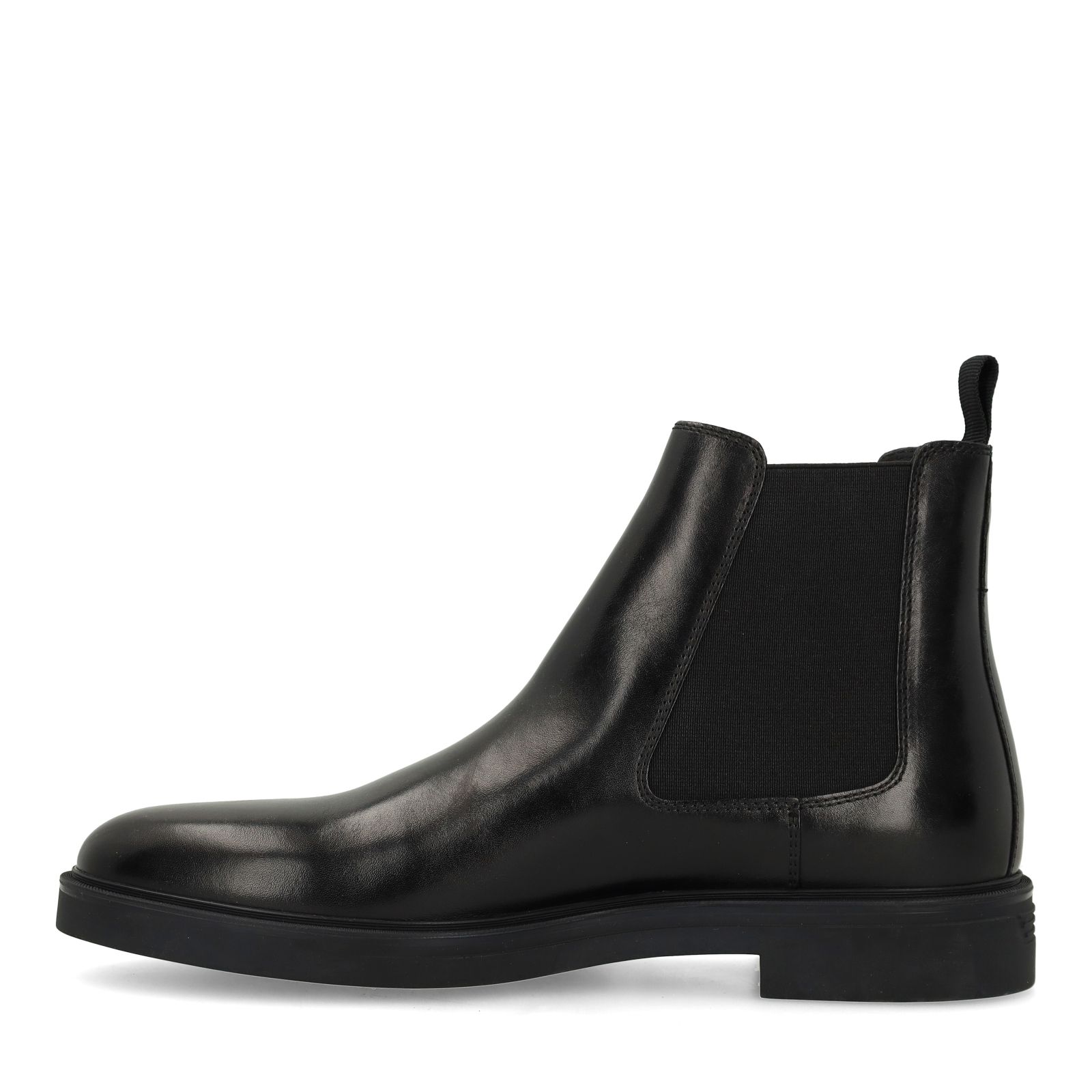 Zwarte leren Chelsea boots