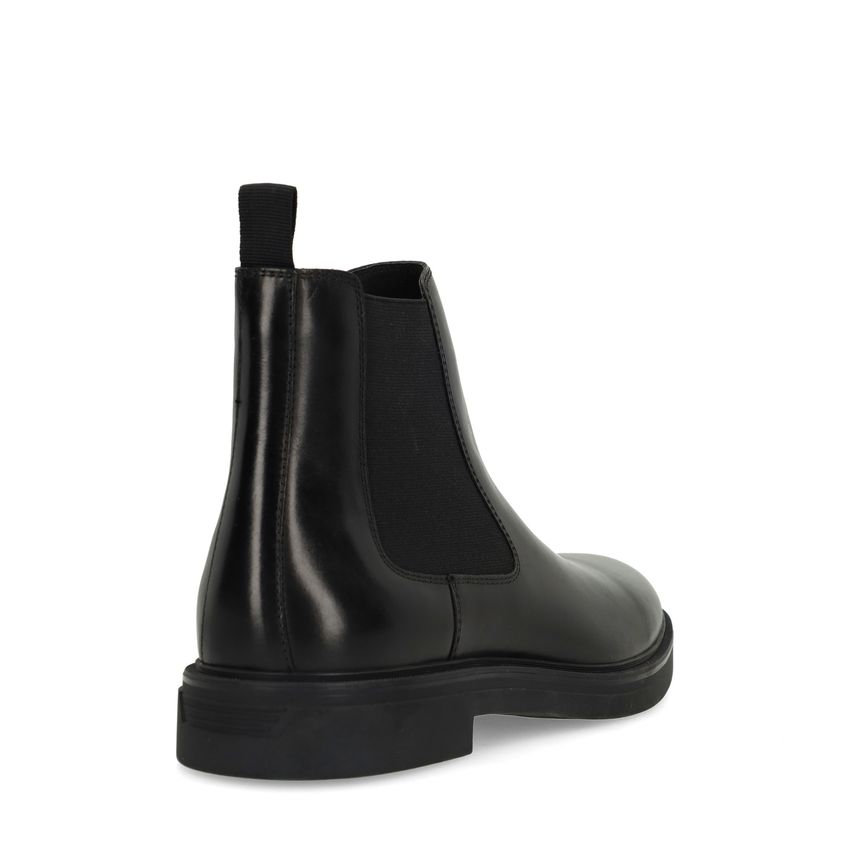 Schwarze Chelsea Boots aus Leder