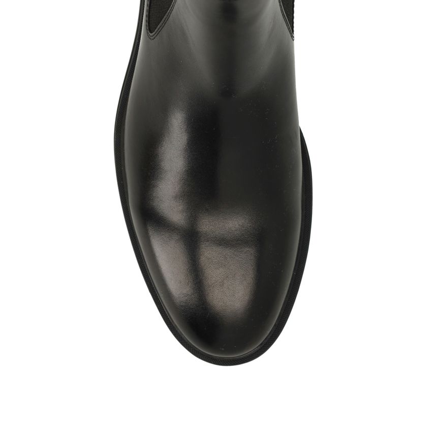 Schwarze Chelsea Boots aus Leder