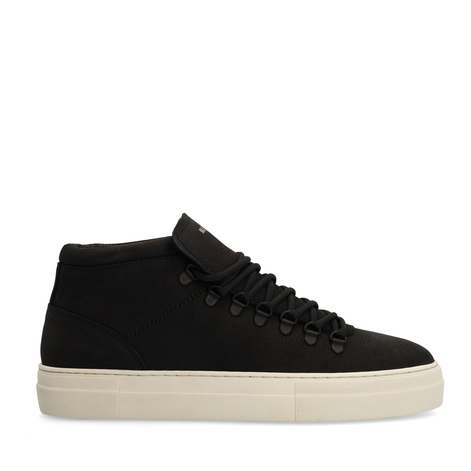 Schwarze Nubuk-Sneaker