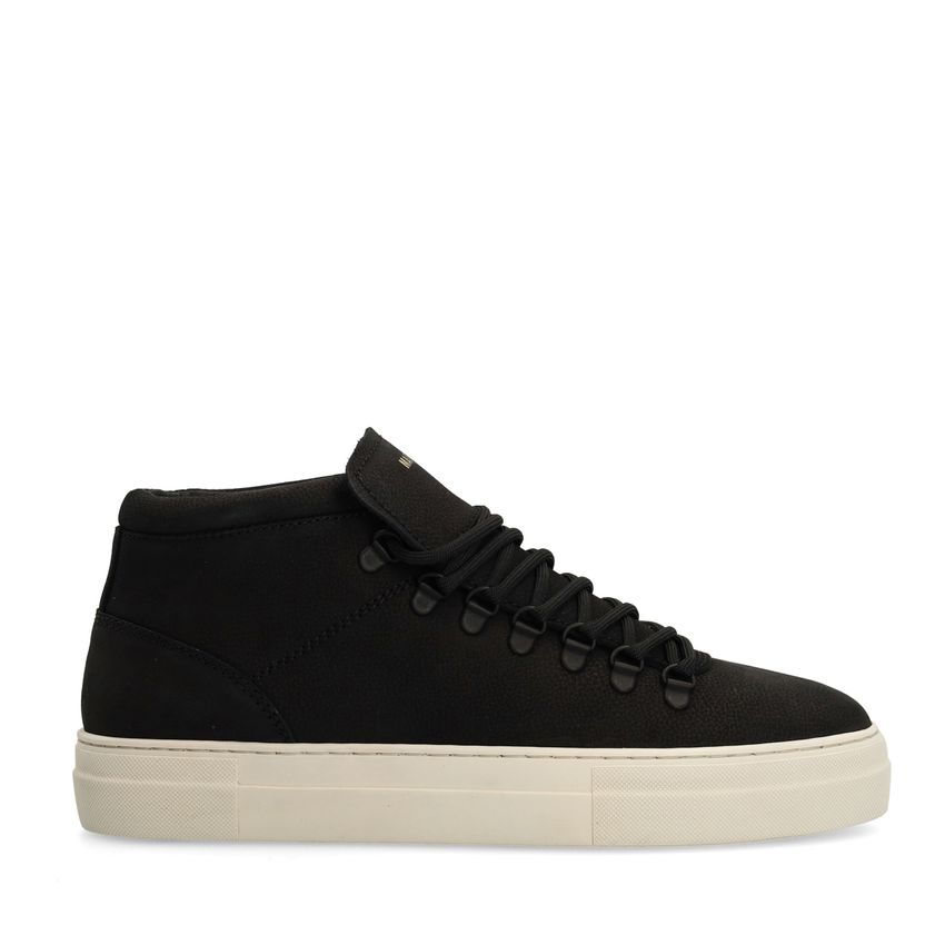 Zwarte nubuck sneakers