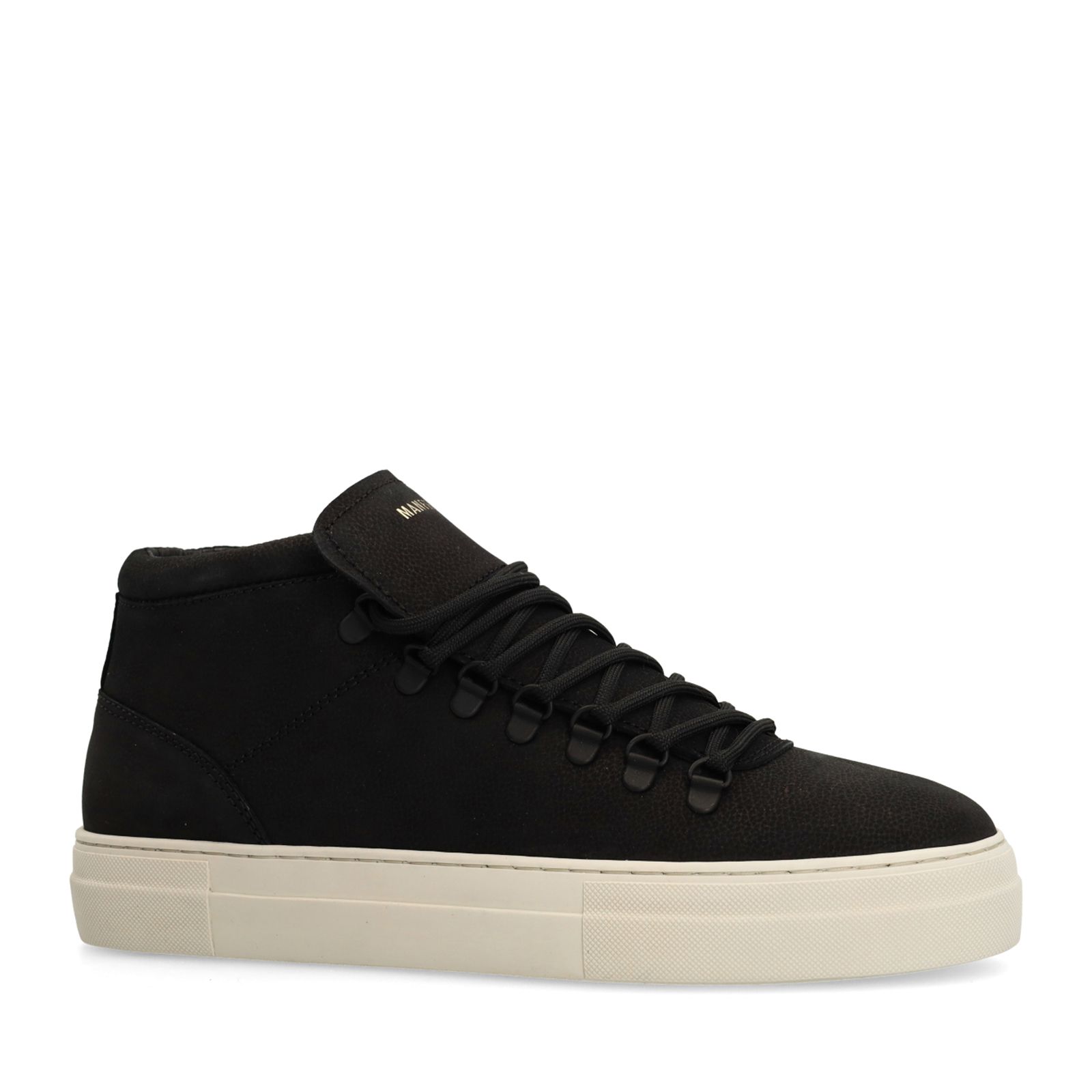 Schwarze Nubuk-Sneaker
