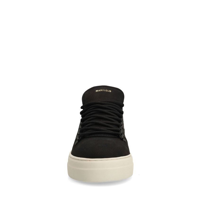 Zwarte nubuck sneakers