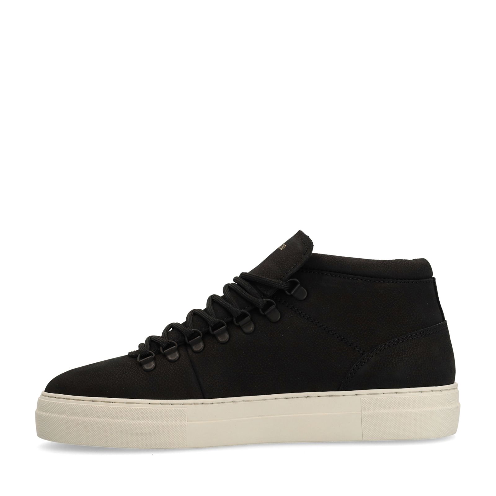 Schwarze Nubuk-Sneaker