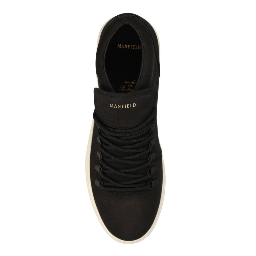 Zwarte nubuck sneakers