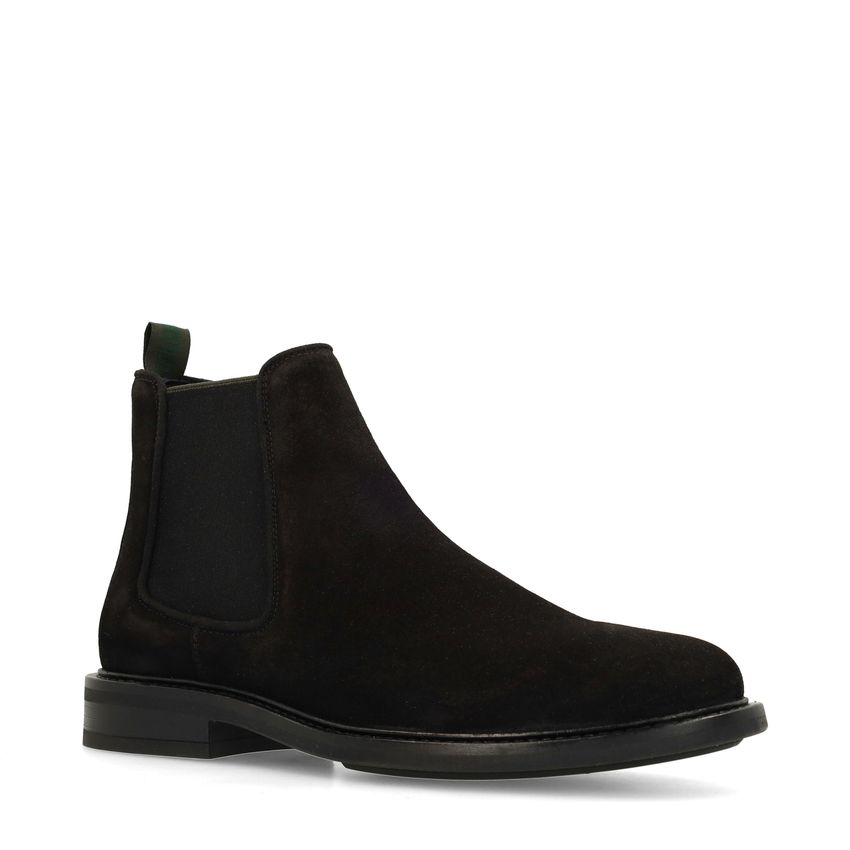 Zwarte suède chelsea boots