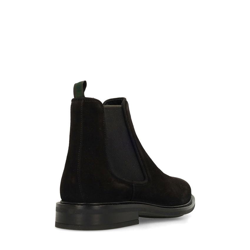 Zwarte suède chelsea boots