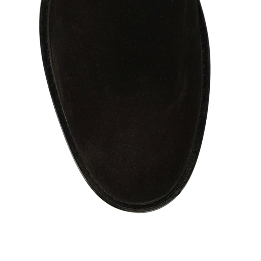 Zwarte suède chelsea boots