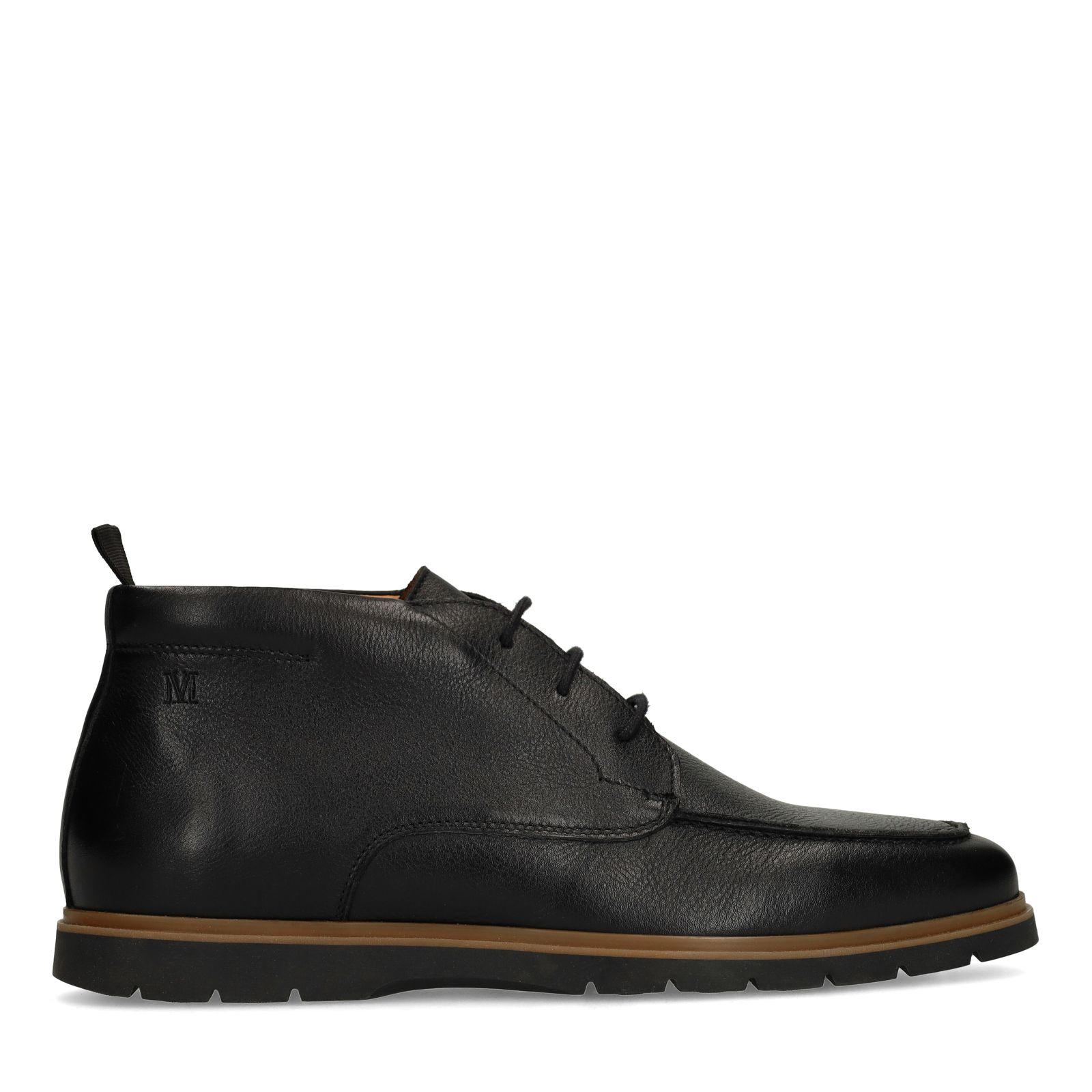 Zwarte leren veterschoenen