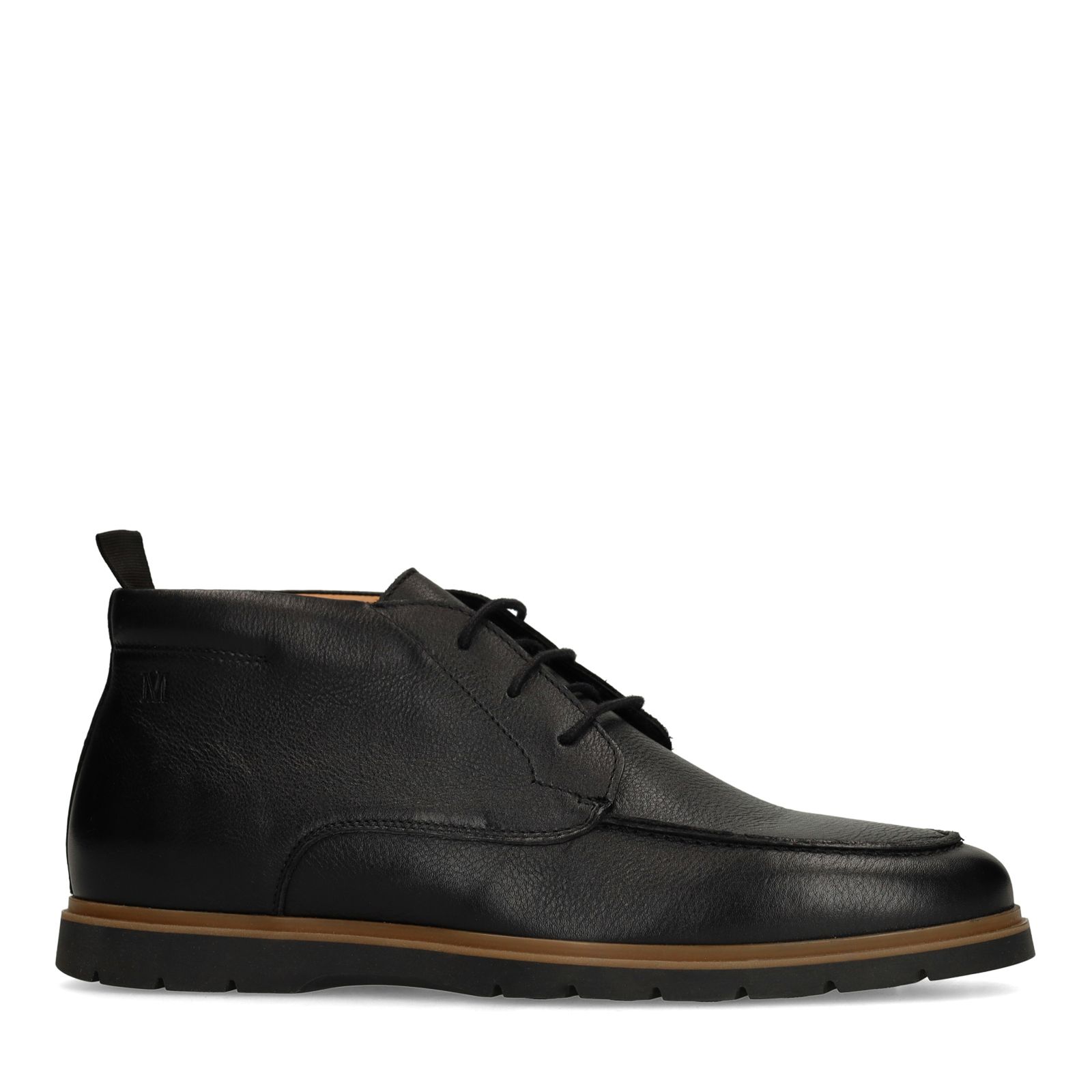 Zwarte leren veterschoenen