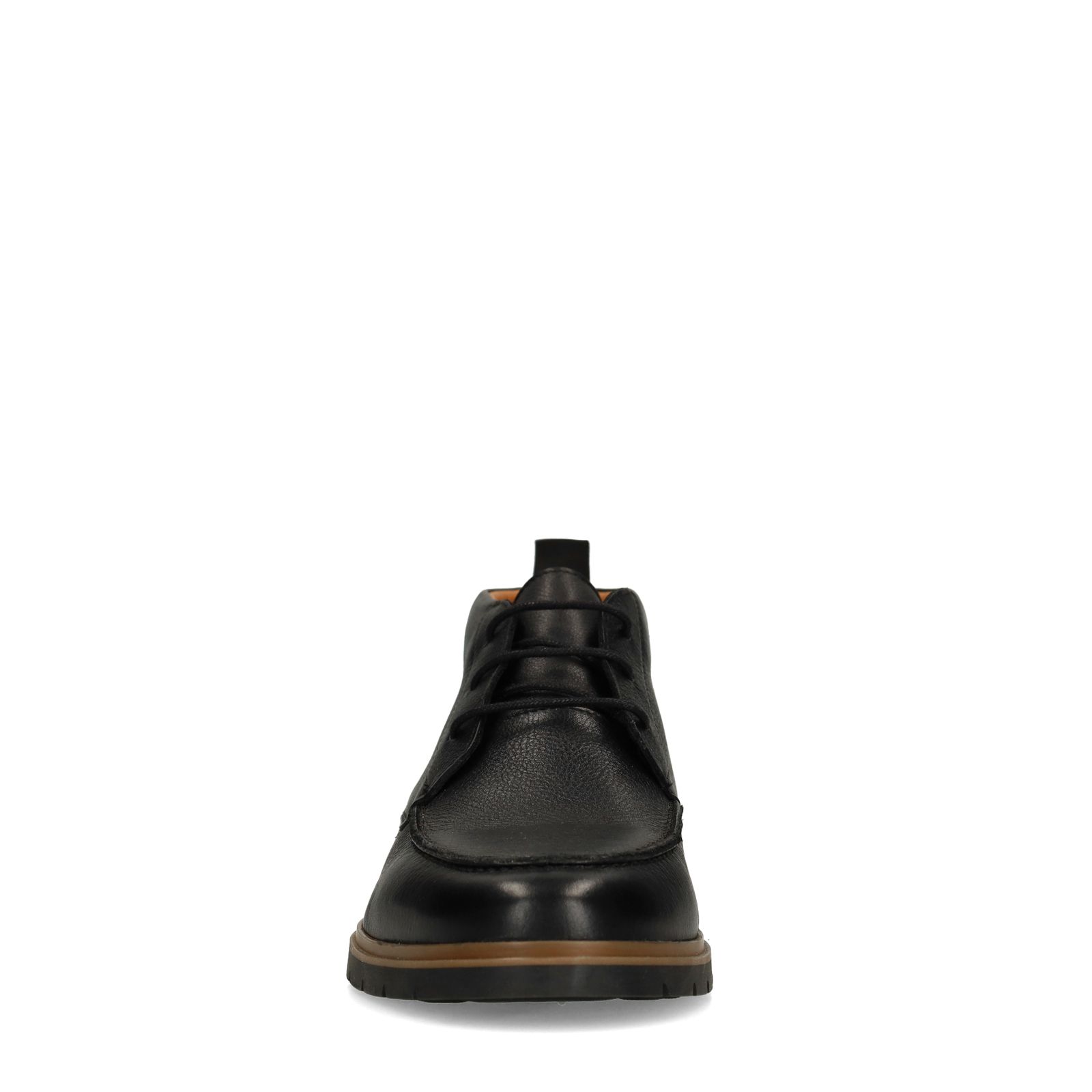 Zwarte leren veterschoenen