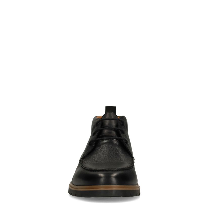 Zwarte leren veterschoenen