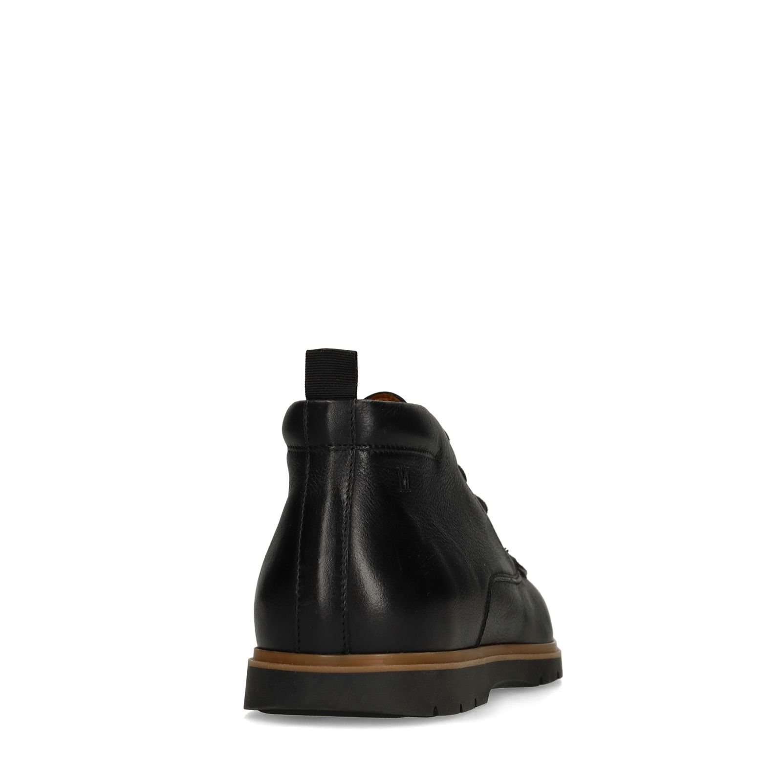 Zwarte leren veterschoenen