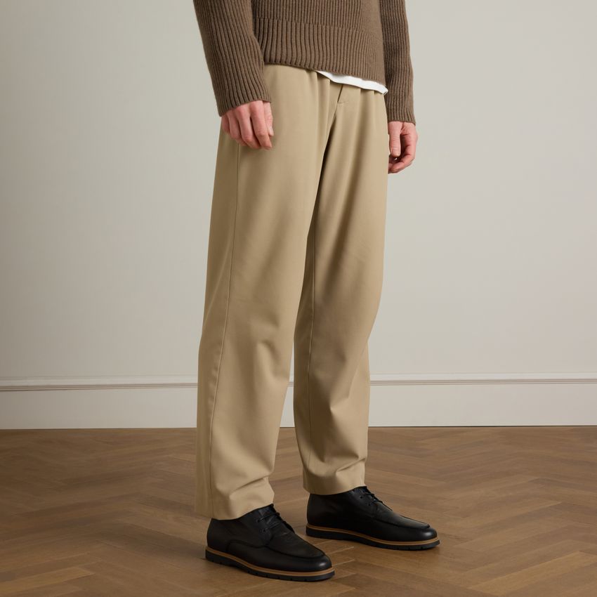 Zwarte leren veterschoenen