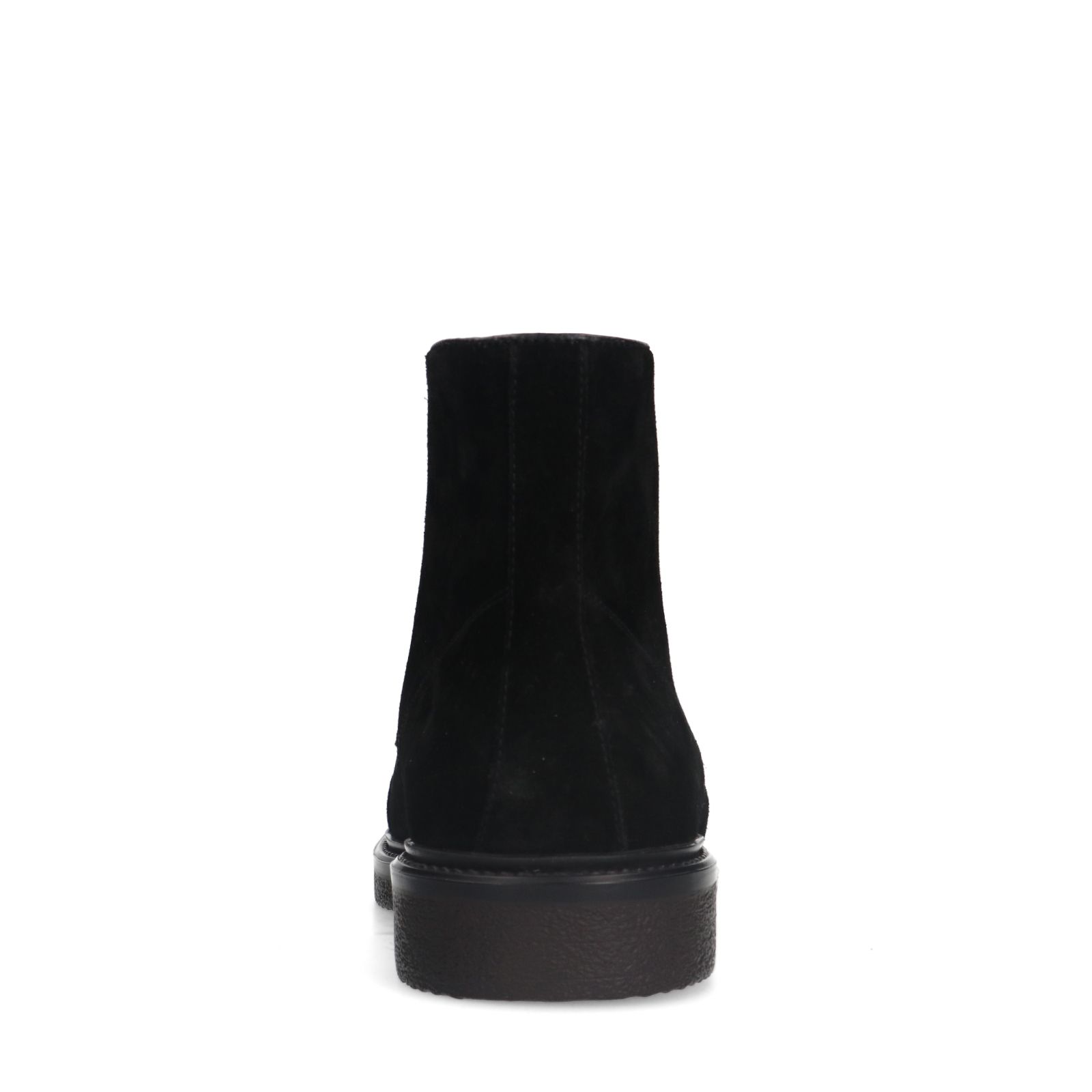 Zwarte suède veterboots