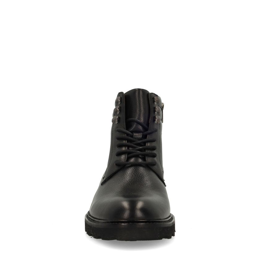 Zwarte leren veterboots