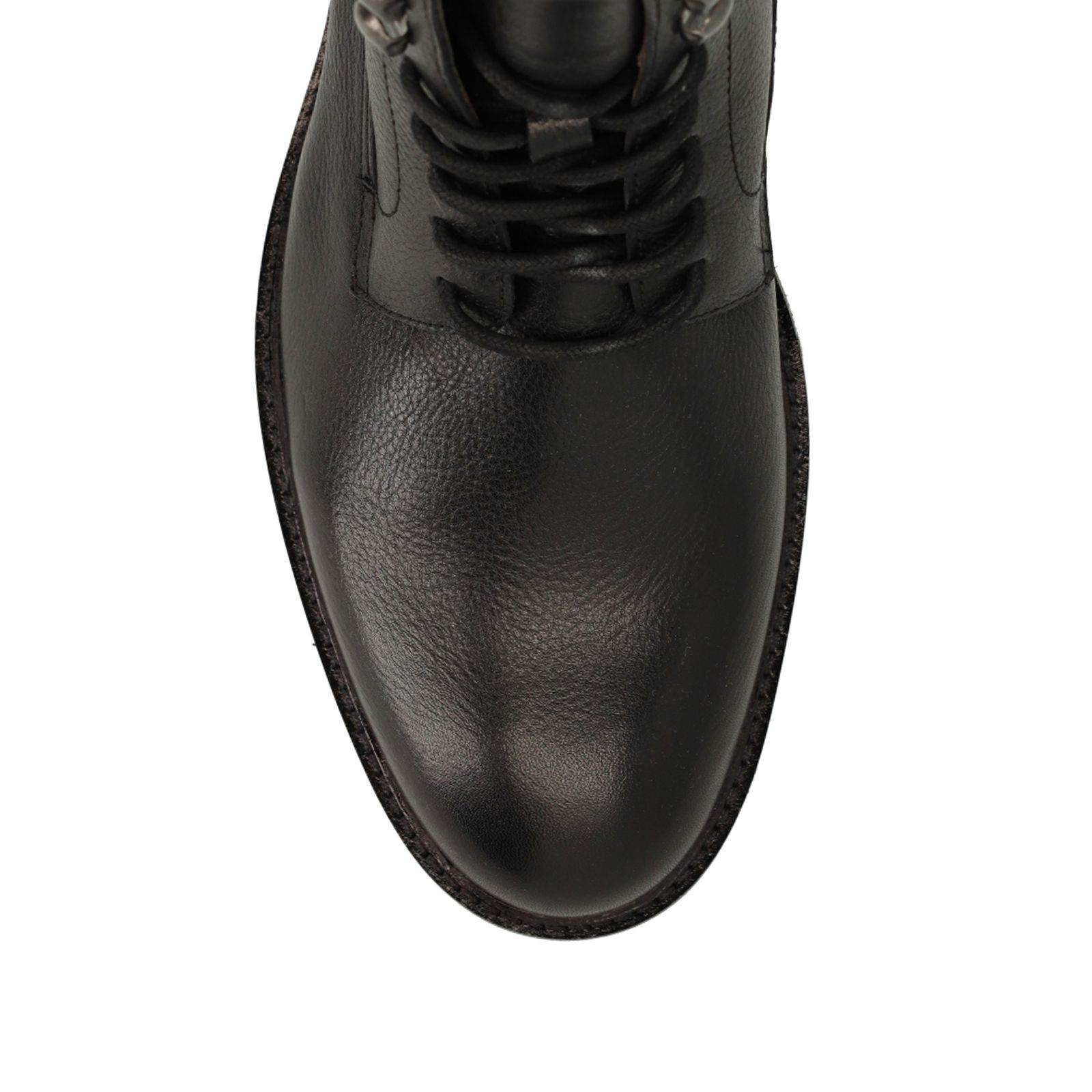 Zwarte leren veterboots