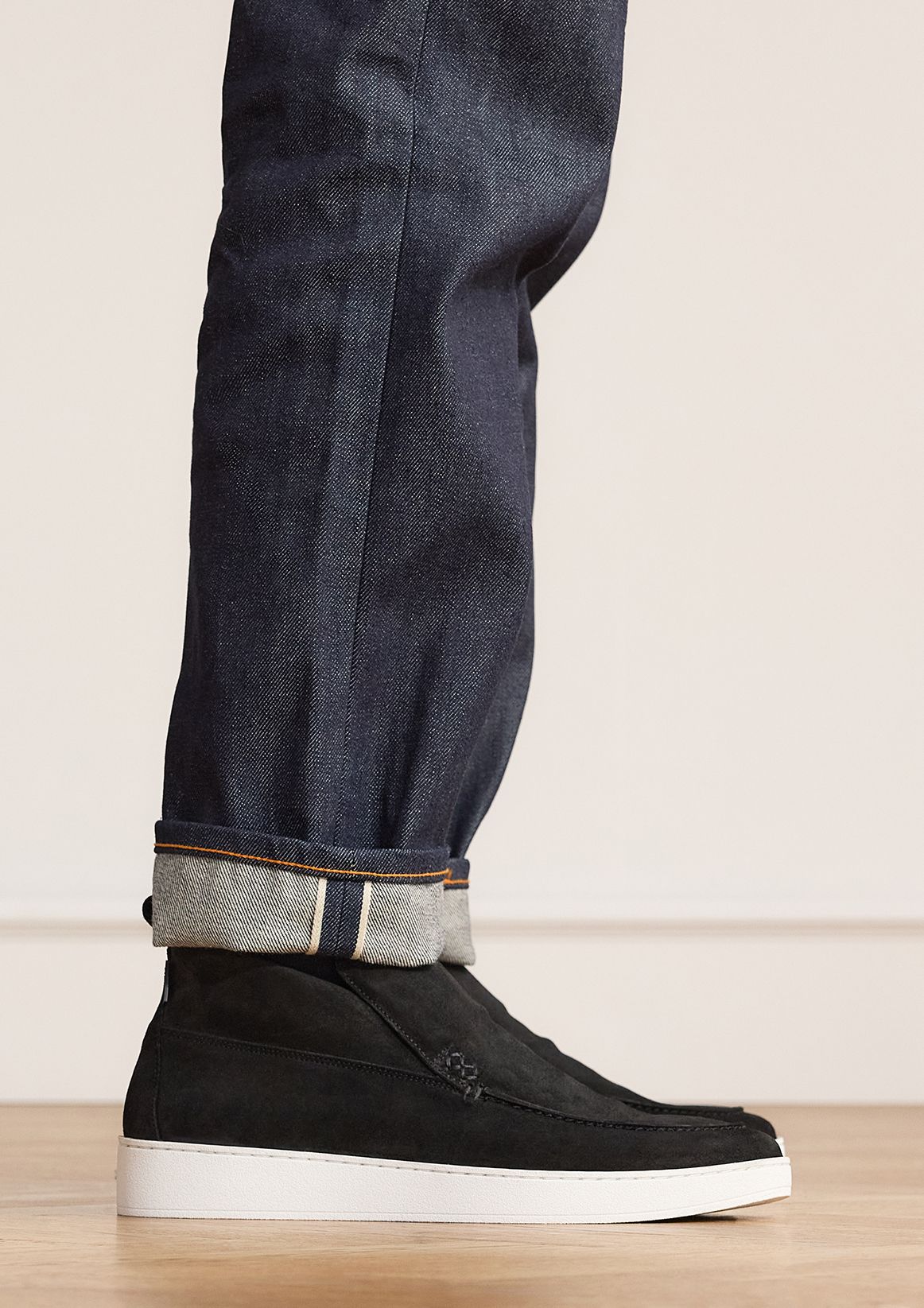 Zwarte suède boots