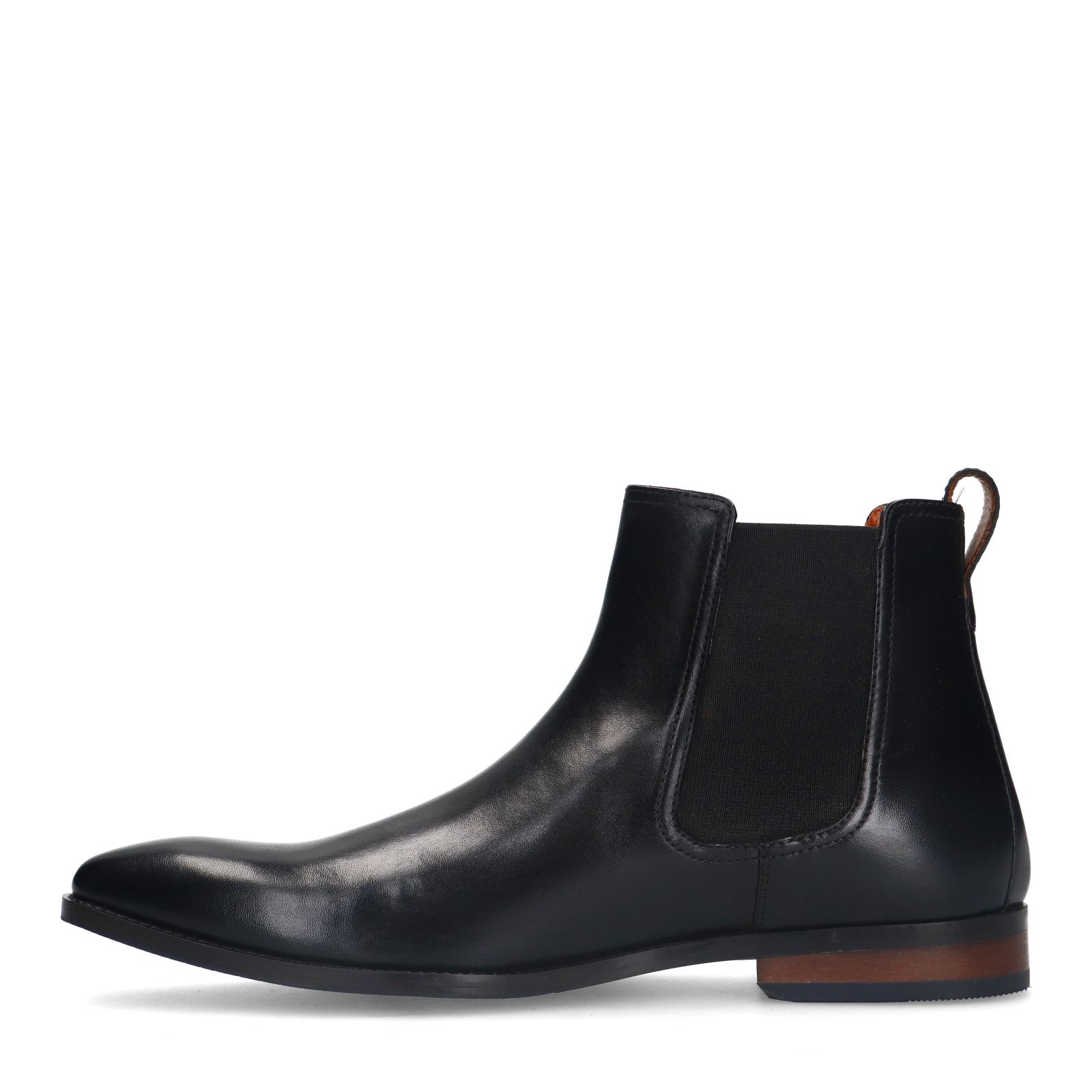 Zwarte Bregenz leren chelsea boots