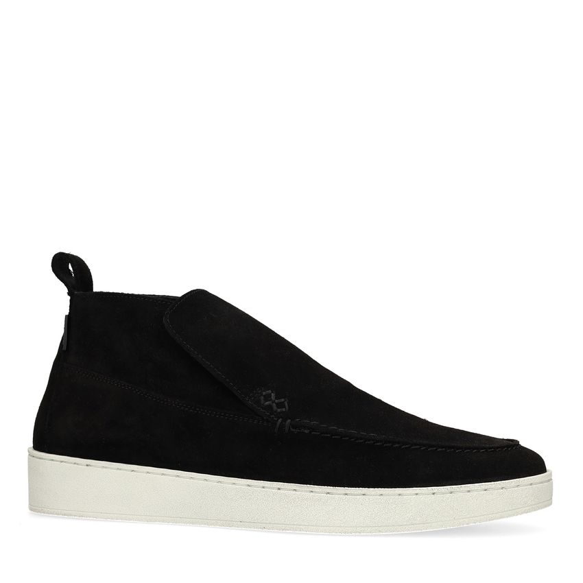 Zwarte suède boots