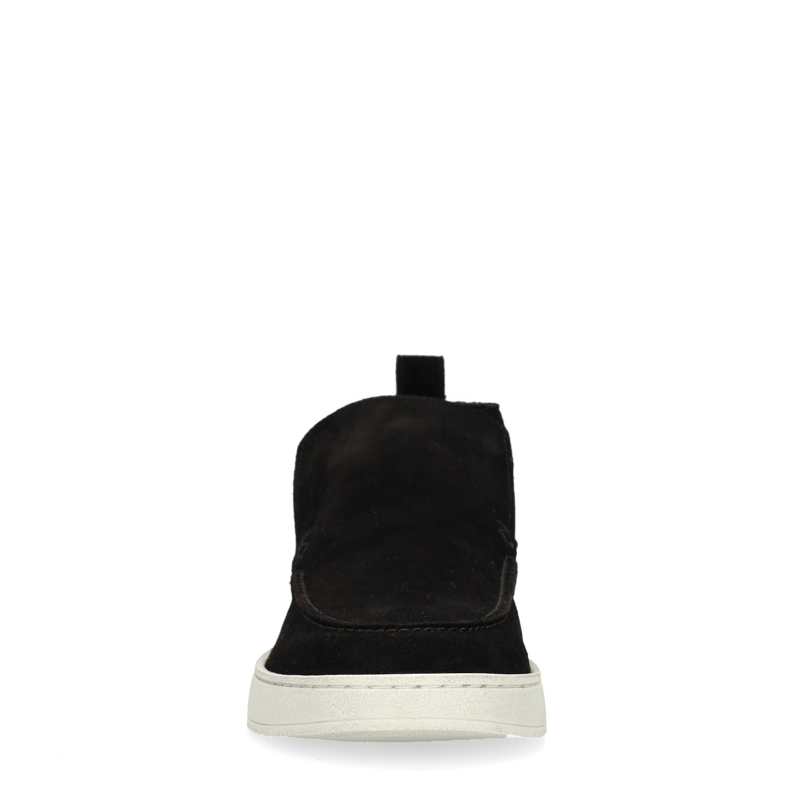 Schwarze Veloursleder-Boots