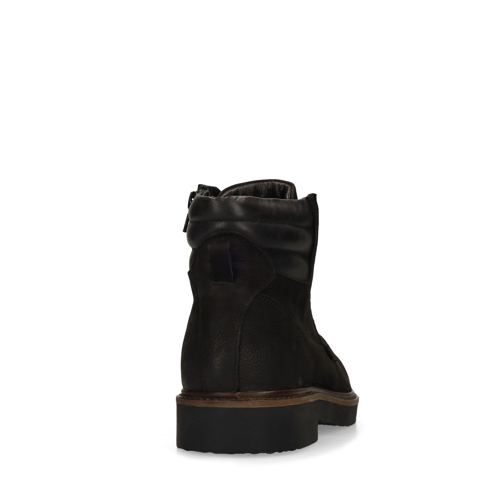 Schwarze Schnürboots aus Nubukleder