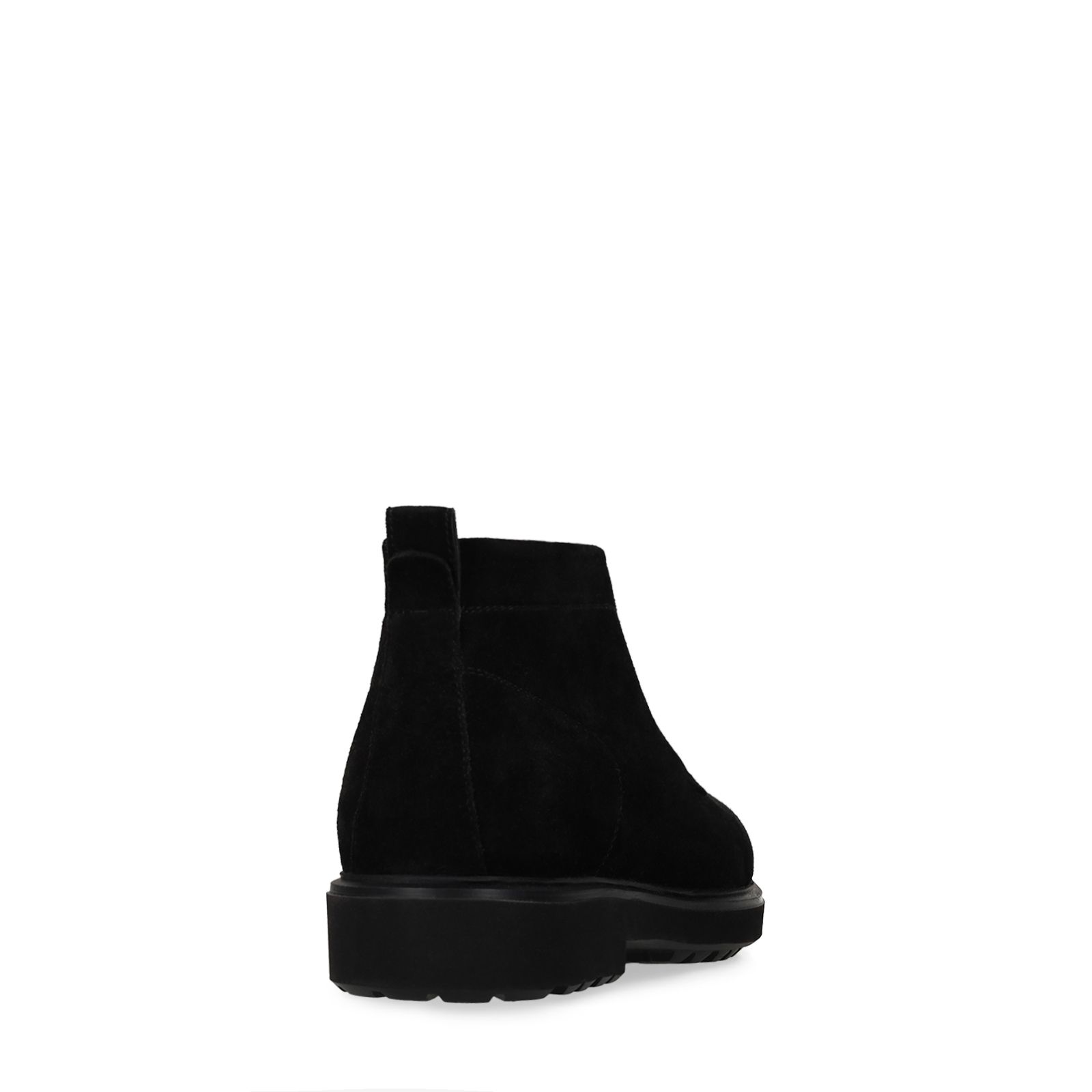 Zwarte suède veterschoenen