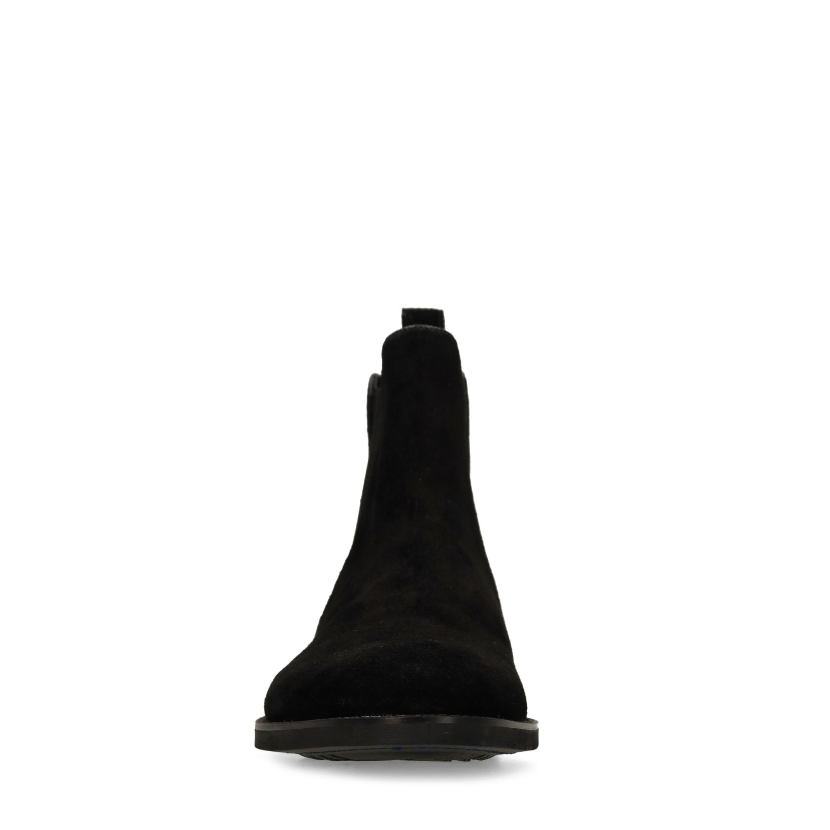Schwarze Chelsea Boots aus Veloursleder