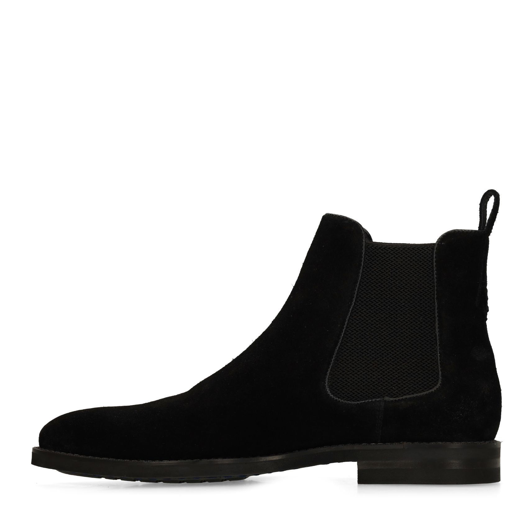 Schwarze Chelsea Boots aus Veloursleder