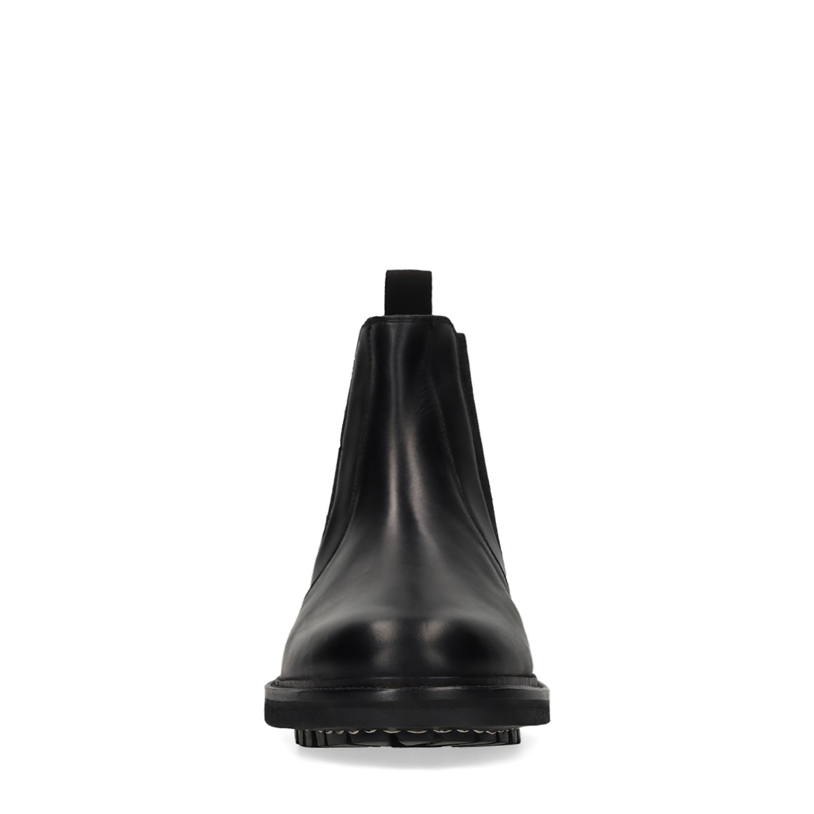 Zwarte leren chelsea boots