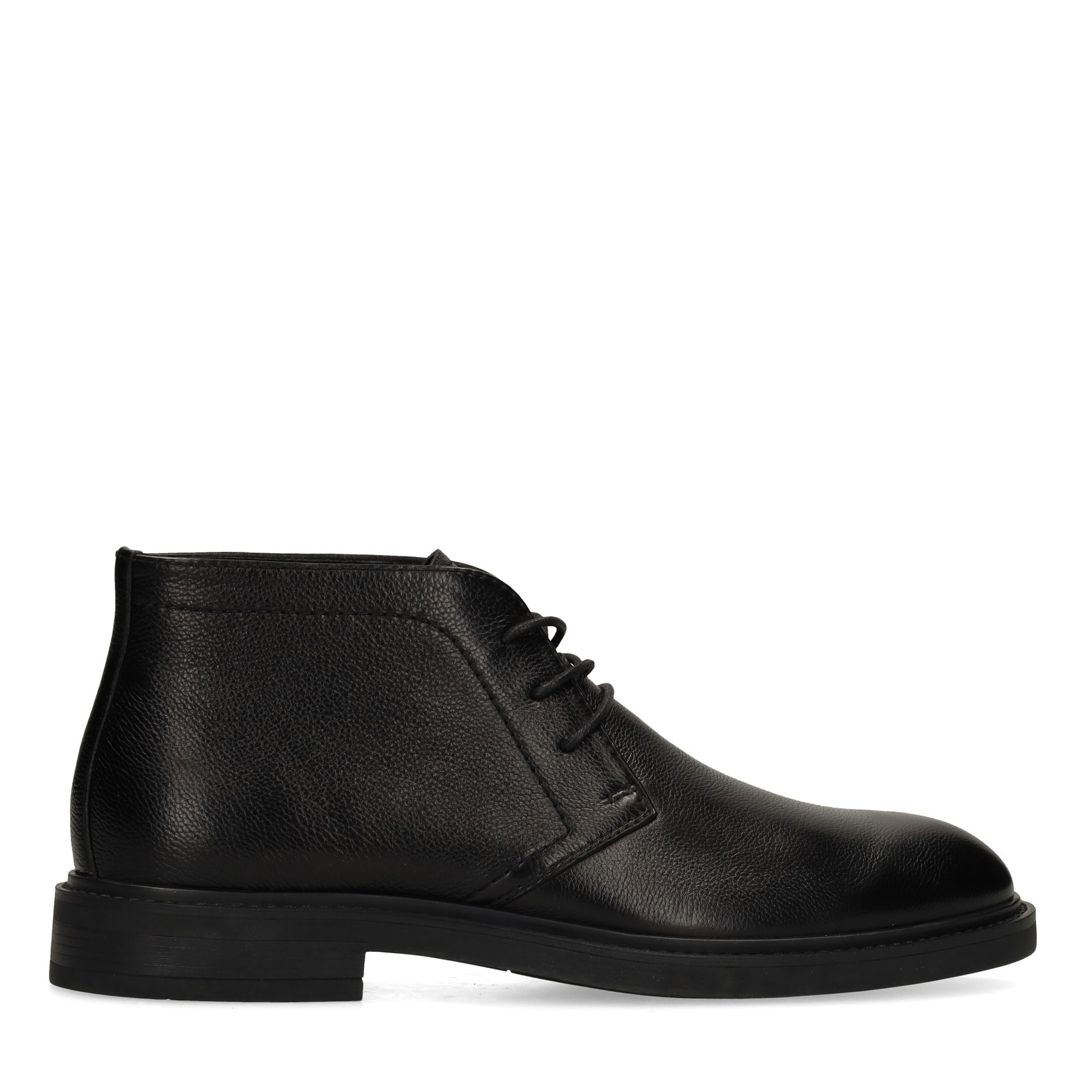 Zwarte leren veterschoenen