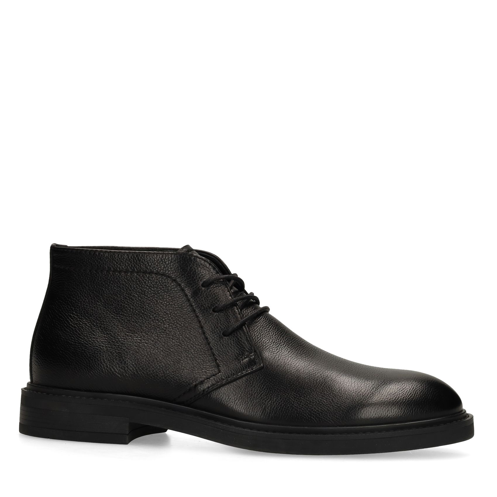 Zwarte leren veterschoenen