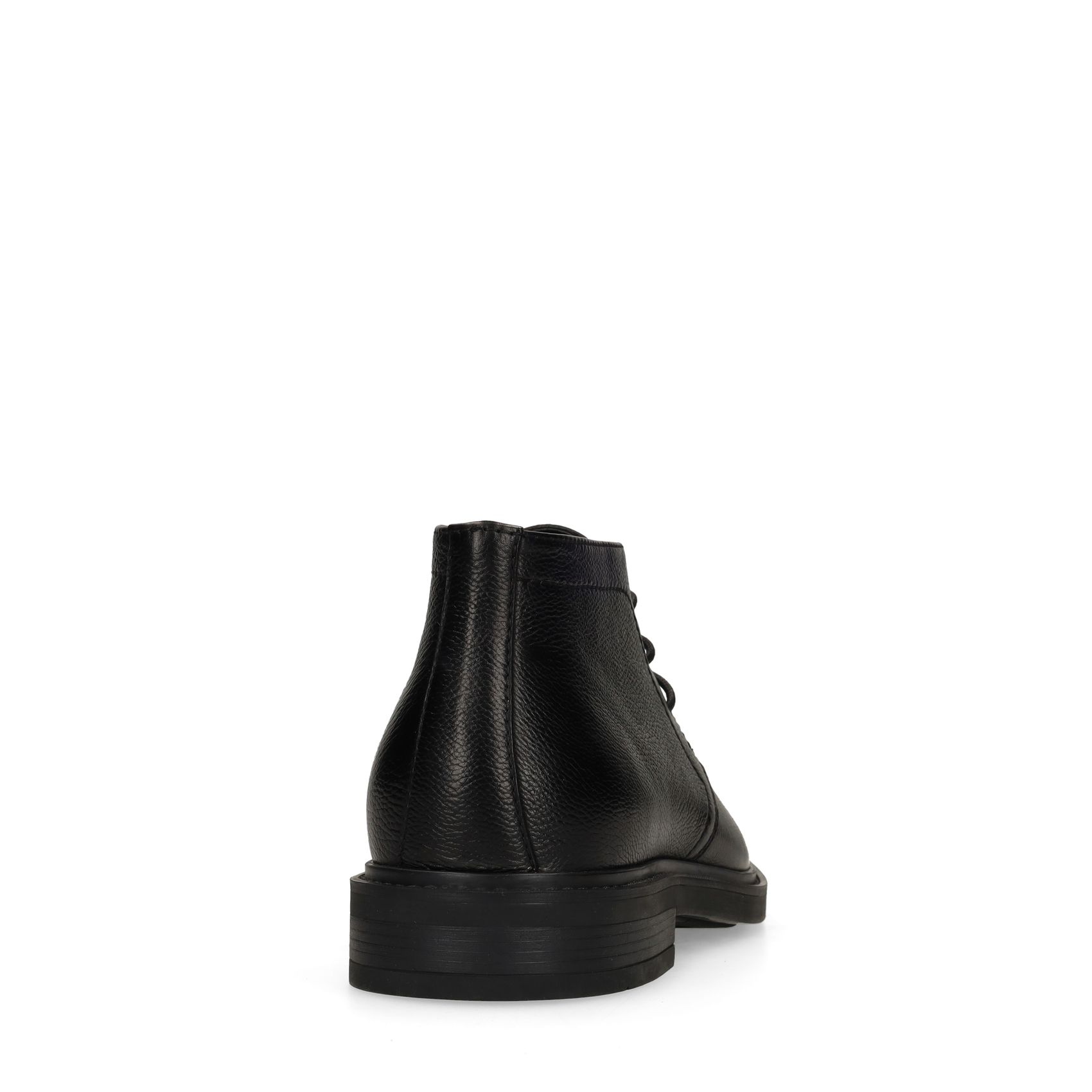 Schwarze Lederschnürschuhe