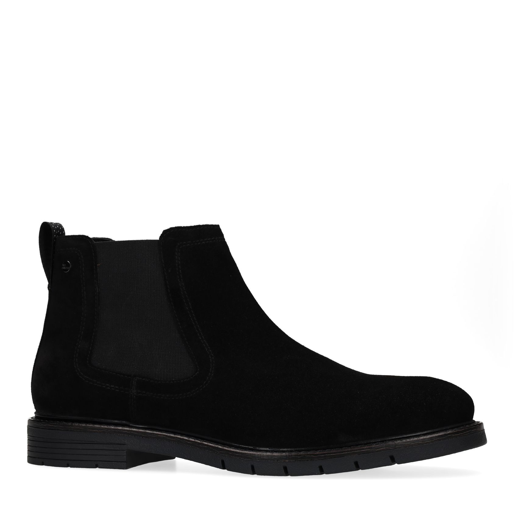 Schwarze Chelsea Boots aus Veloursleder