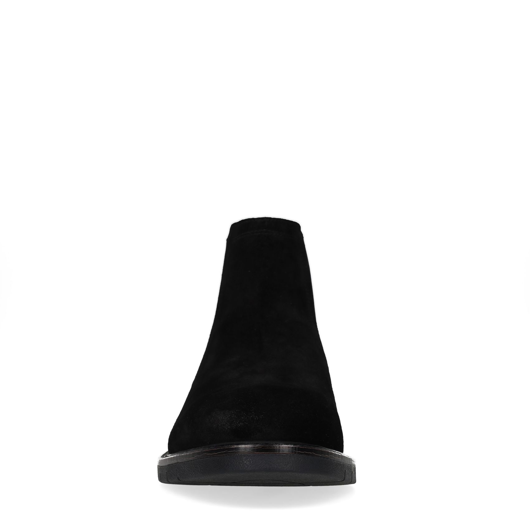 Schwarze Chelsea Boots aus Veloursleder