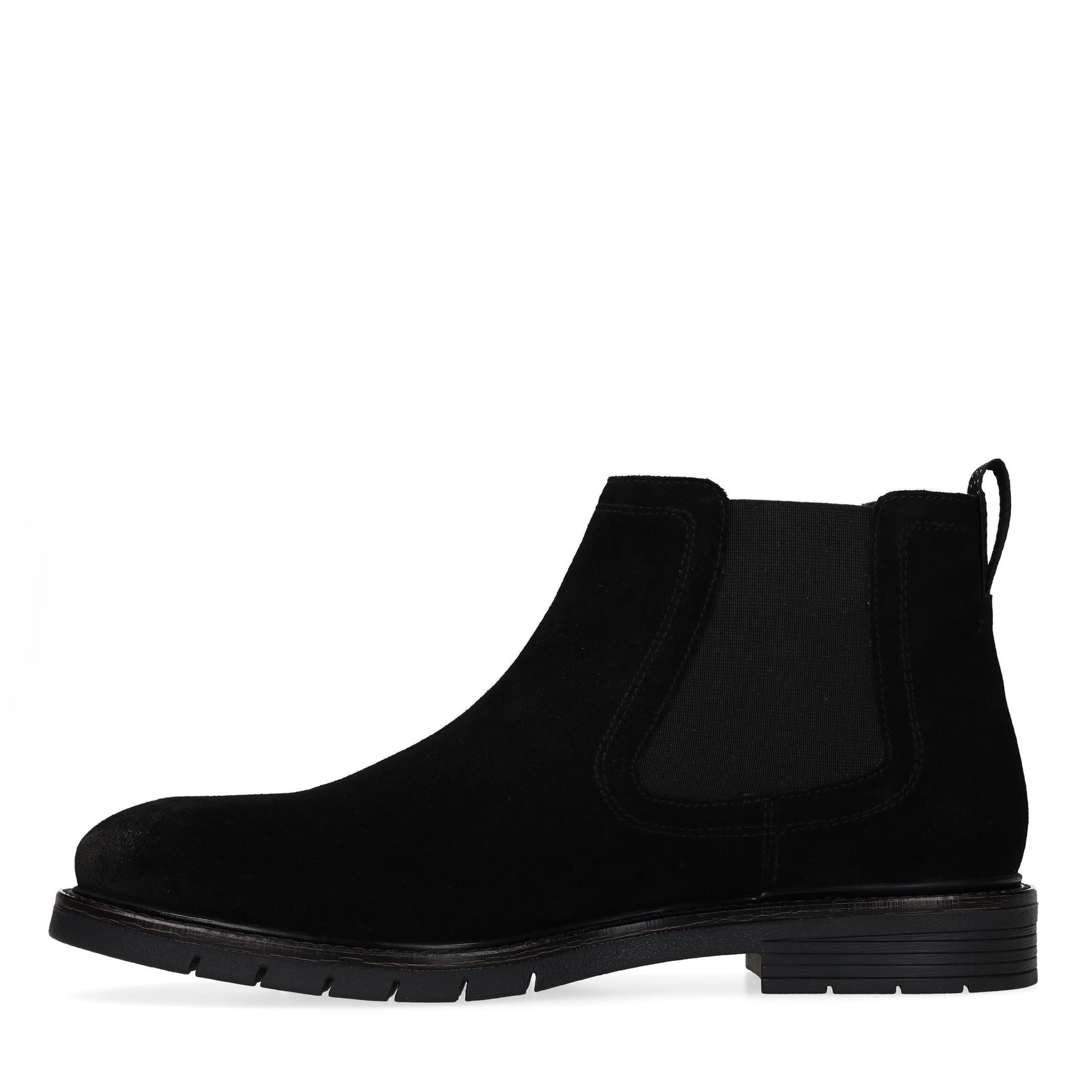 Zwarte suède chelsea boots