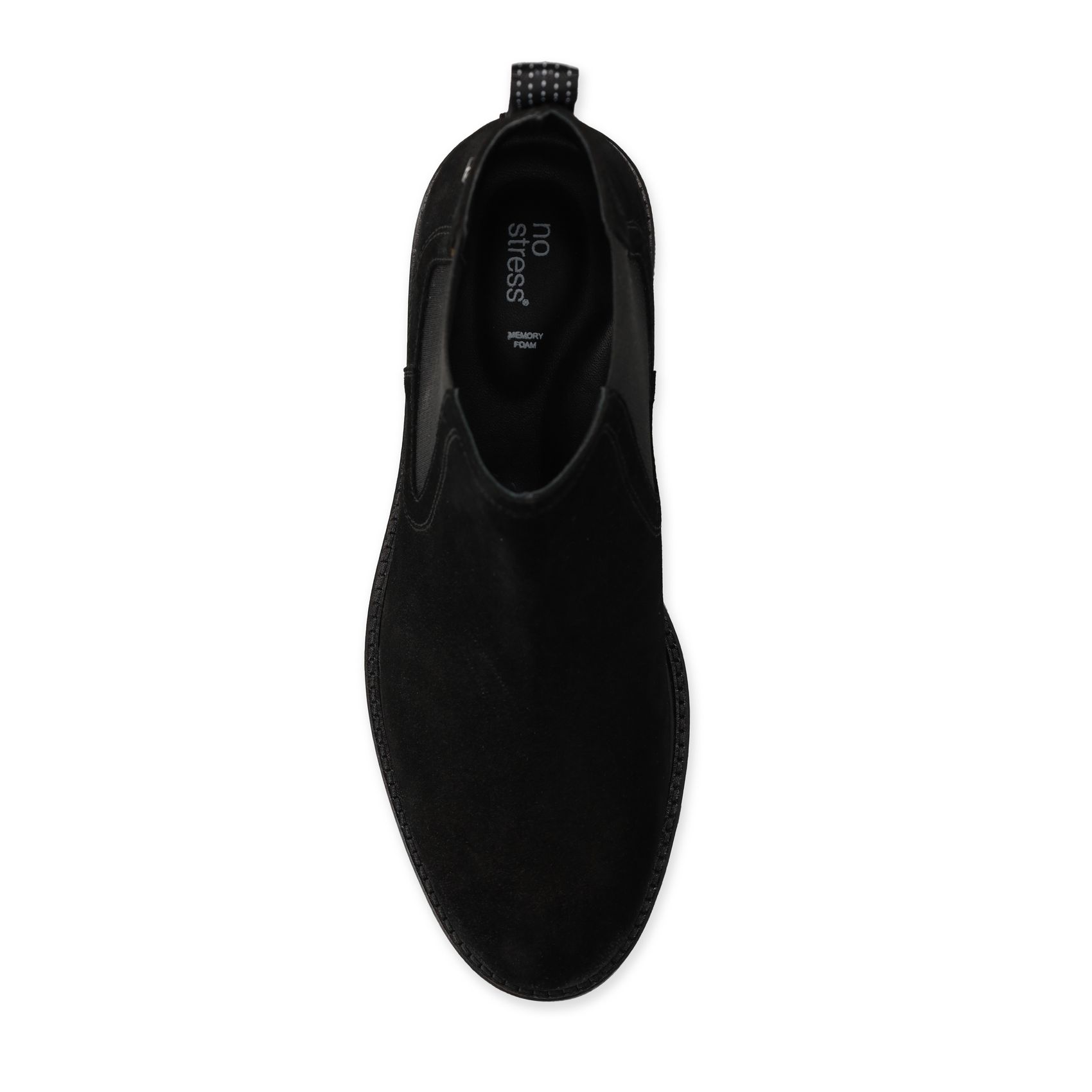 Schwarze Chelsea Boots aus Veloursleder