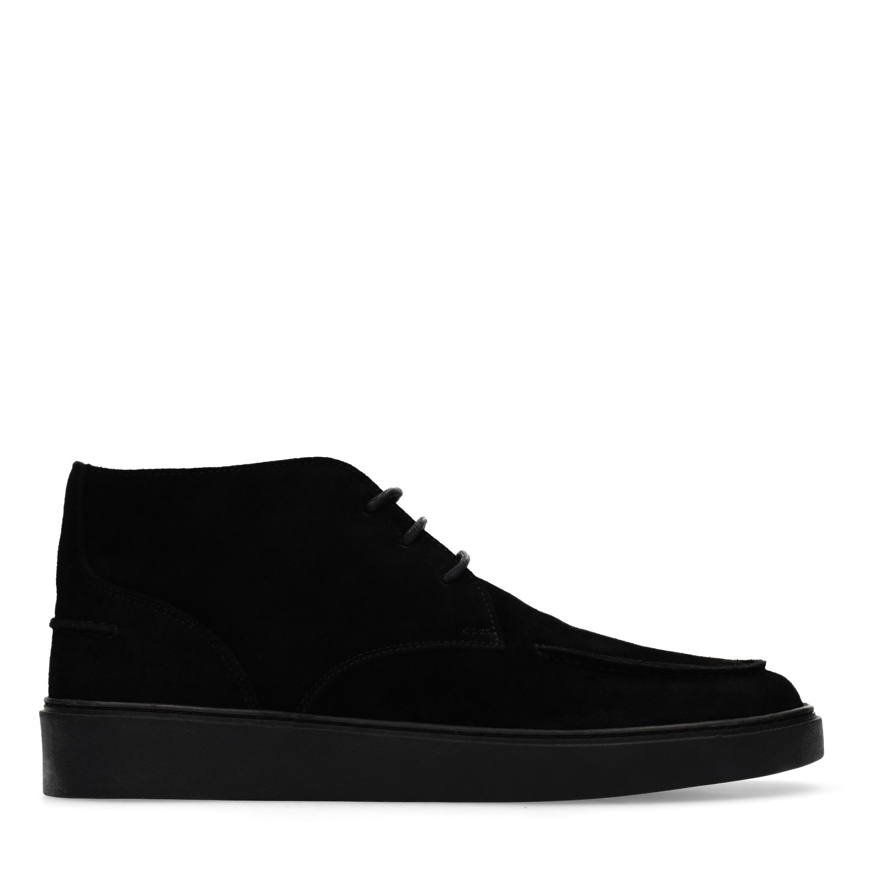 Zwarte suède desert boots