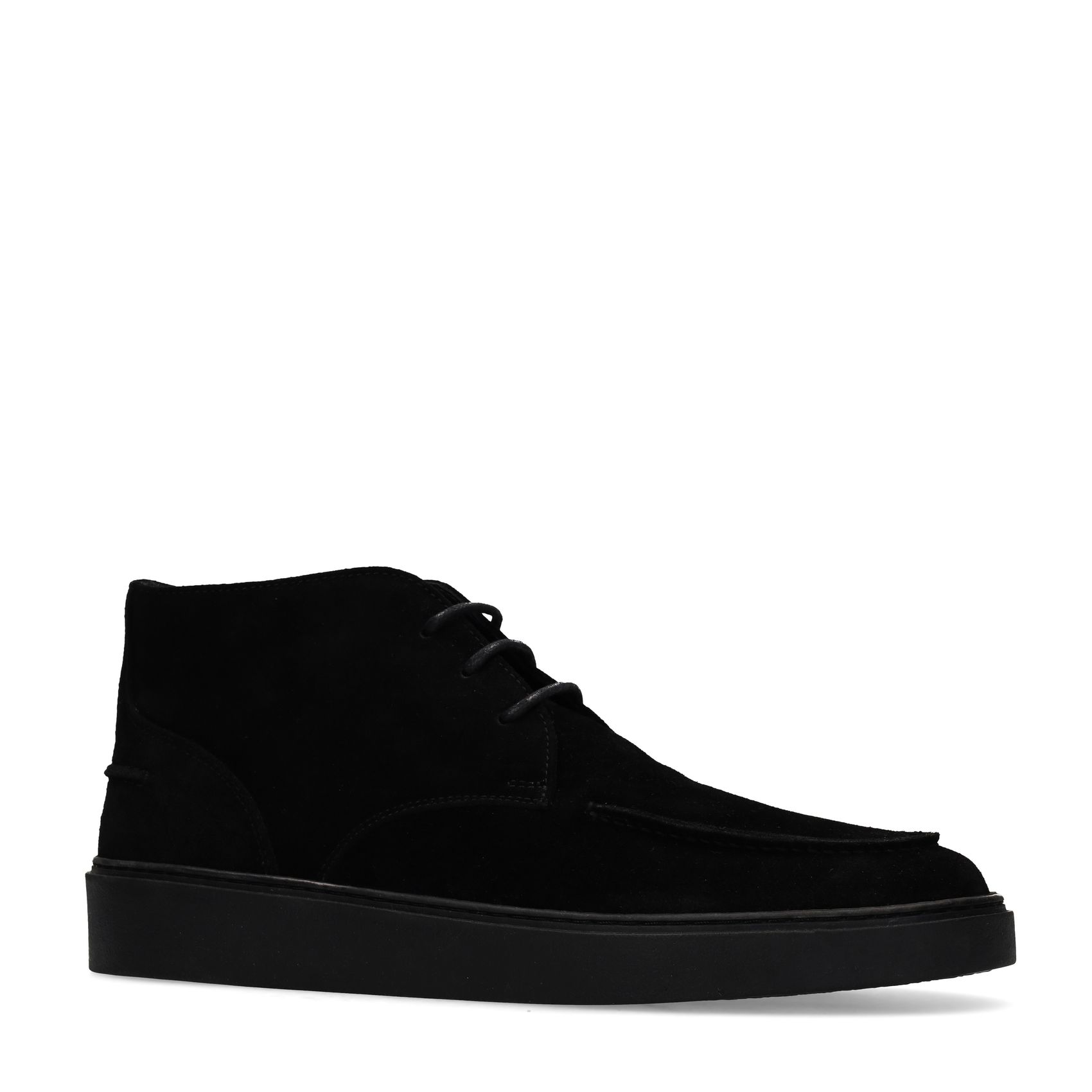 Zwarte suède desert boots