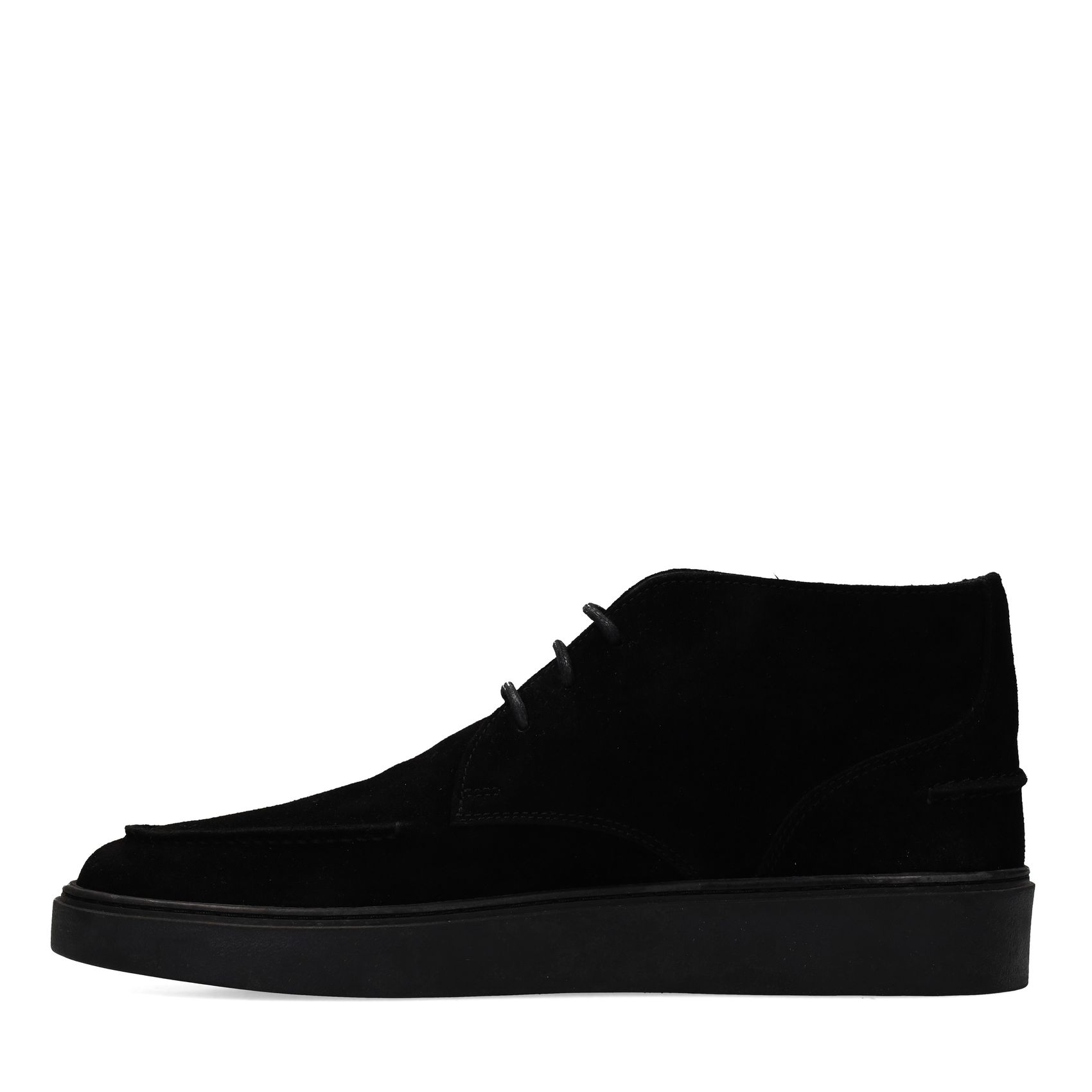 Zwarte suède desert boots