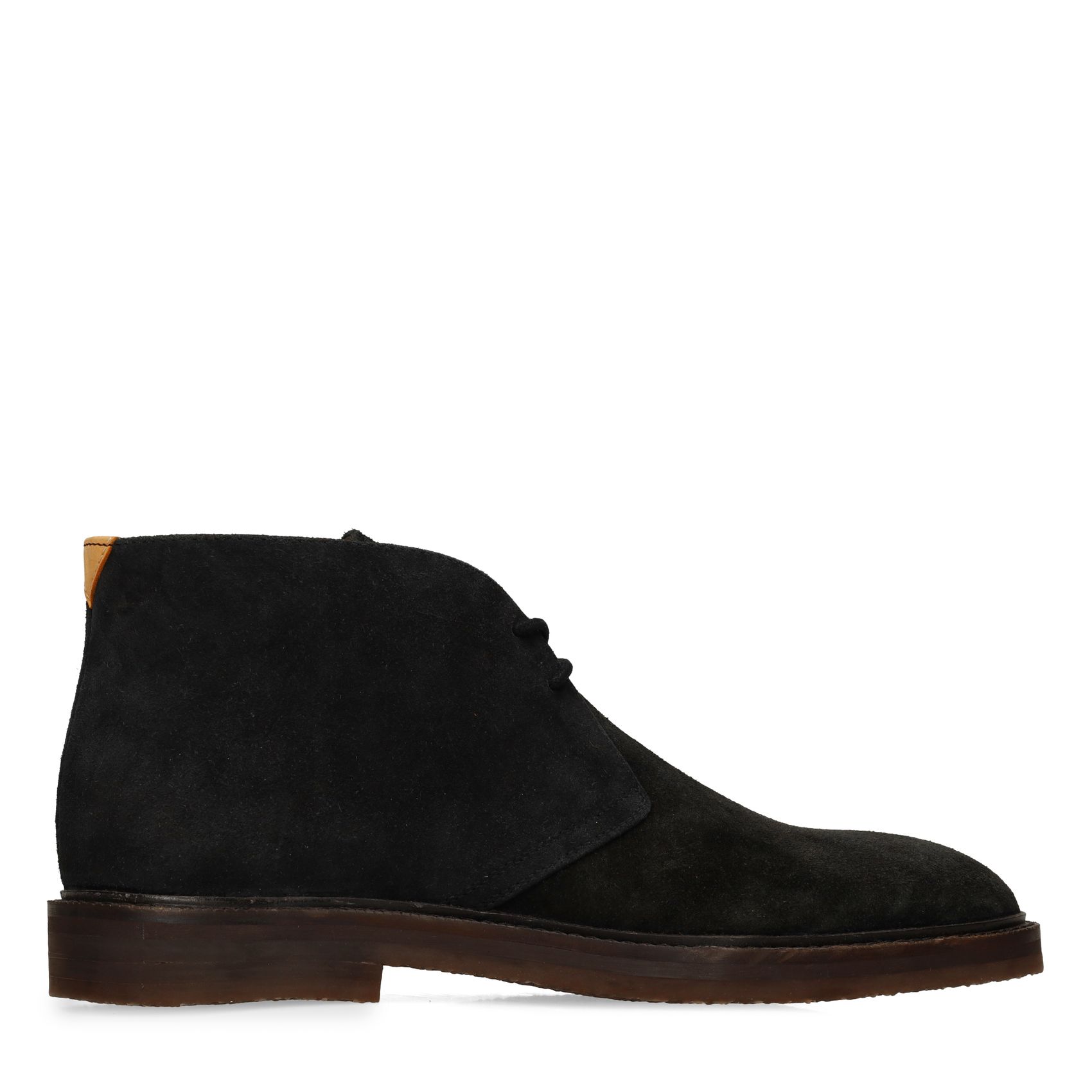 Zwarte suède desertboots