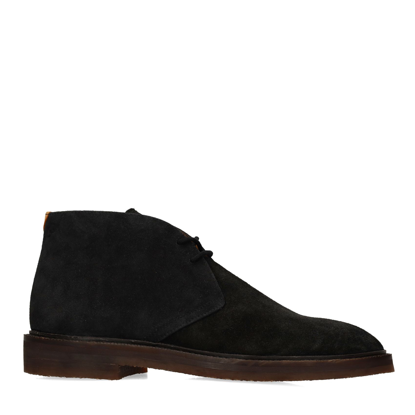 Zwarte suède desertboots