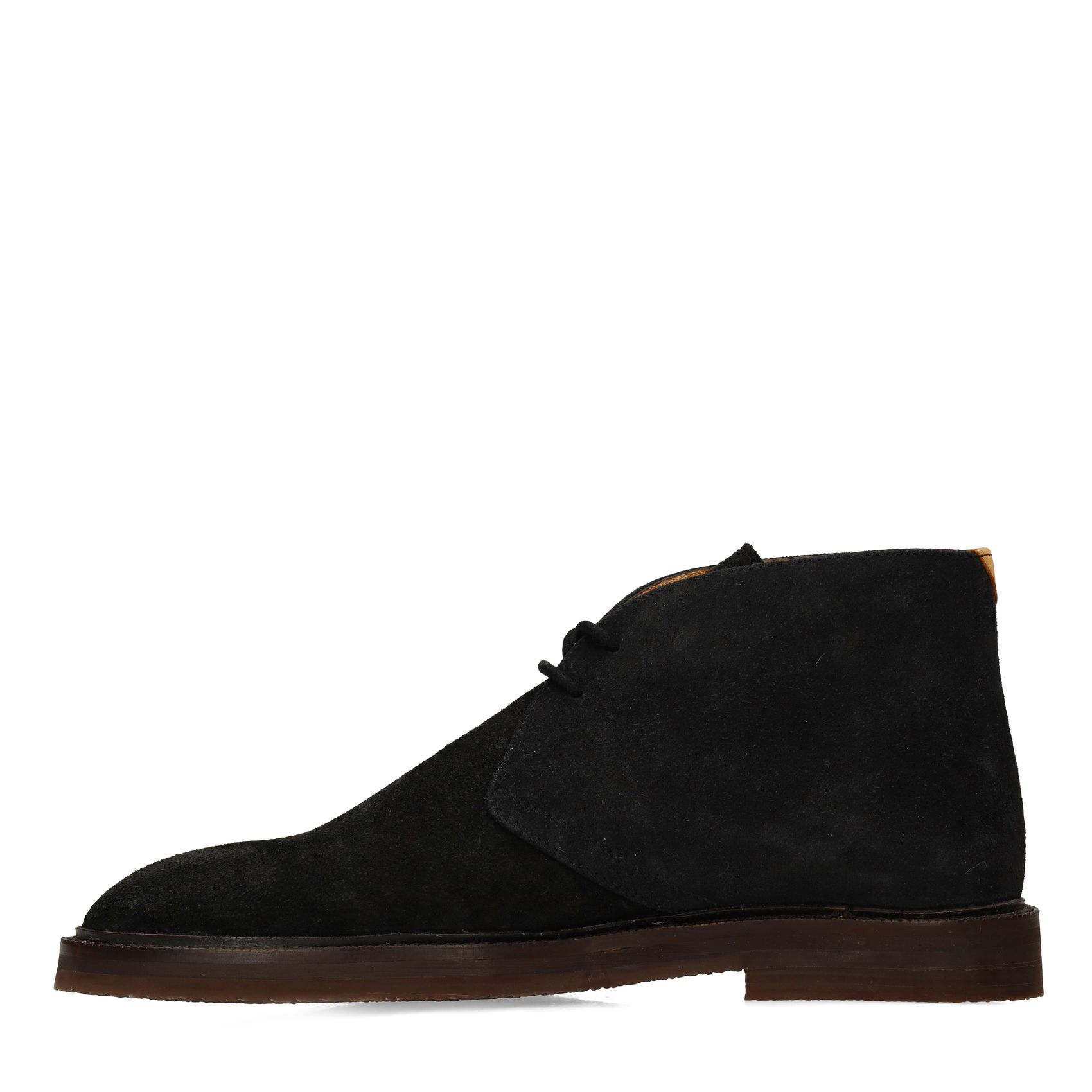 Zwarte suède desertboots