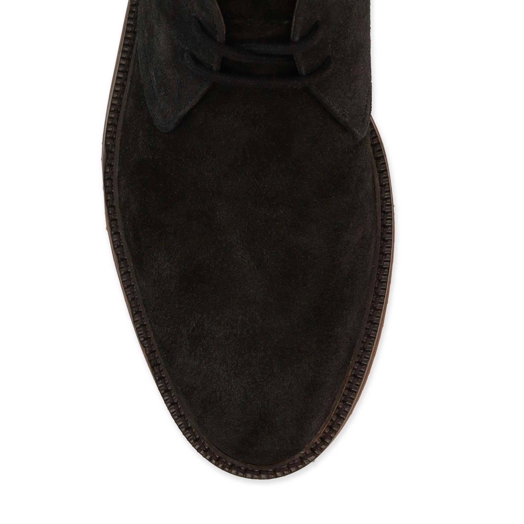 Zwarte suède desertboots